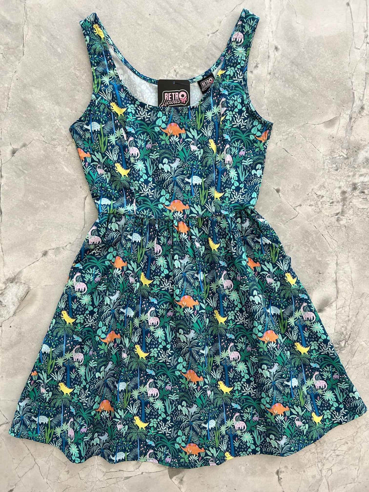 Dino Shorter Length Fit & Flare Dress - GiFTiFY