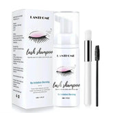 50ml Lanthome Eyelash Extension Shampoo Foam Eyelid Deep Clean Cleanser For Makeup Tools Mascara Remover Glue Salon Home Use - GiFTiFY