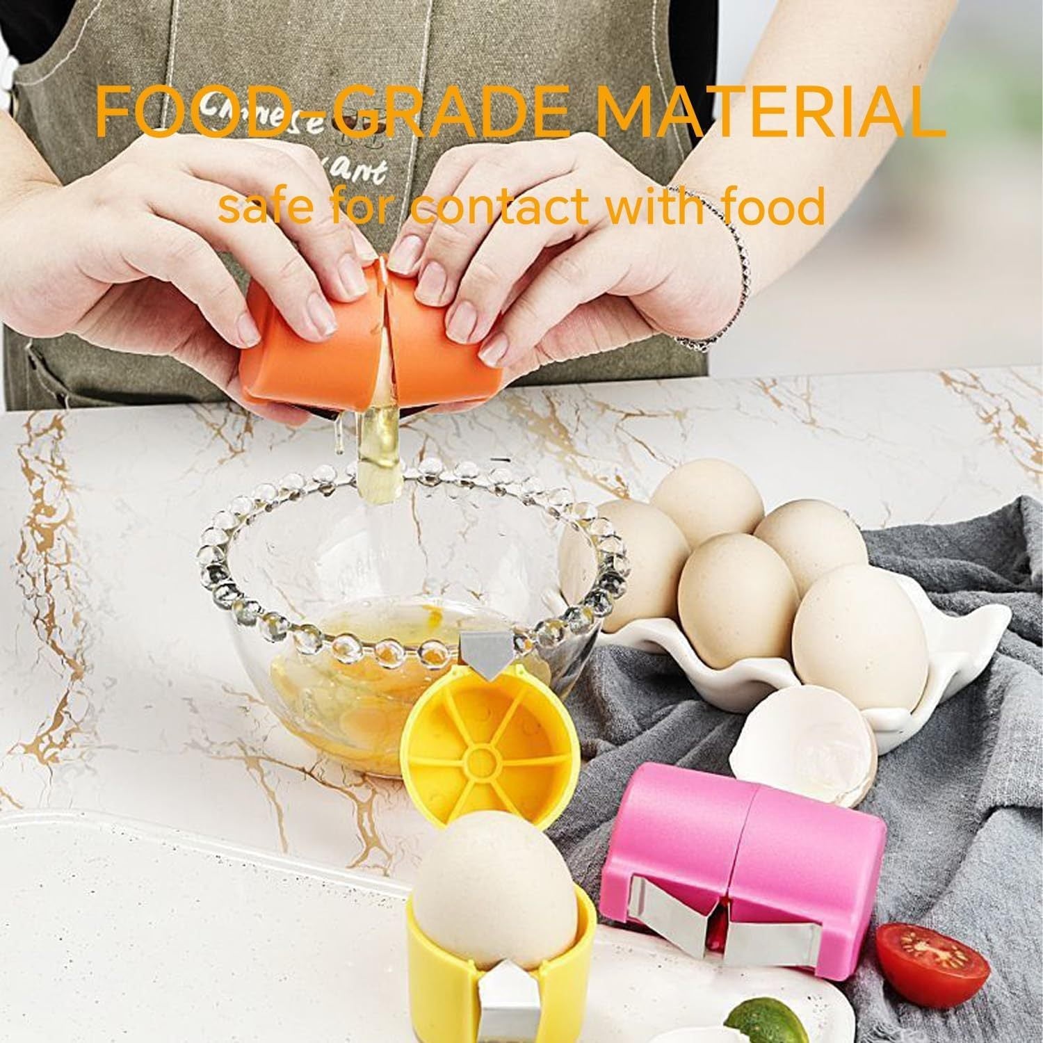 Egg Shell Opener For Hard Boiled Eggs Egg Peeler Tool Handheld Egg Topper Cutter Tool Easy Egg Cracker Tool Egg Slicer For Raw And Hard Boiled Eggs Kitchen Gadgets For Cooking And Baking GiFTiFY