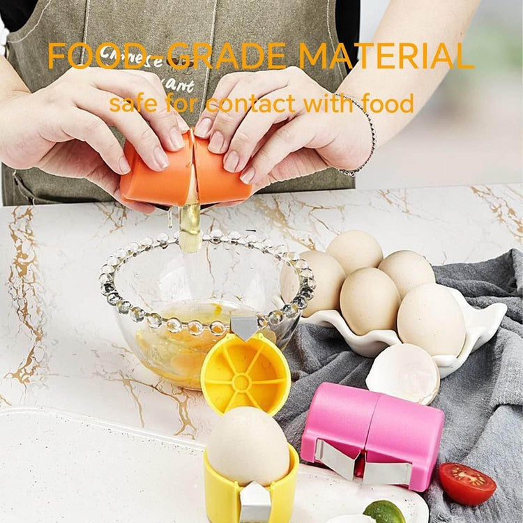 Egg Shell Opener For Hard Boiled Eggs Egg Peeler Tool Handheld Egg Topper Cutter Tool Easy Egg Cracker Tool Egg Slicer For Raw And Hard Boiled Eggs Kitchen Gadgets For Cooking And Baking - GiFTiFY
