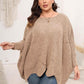 Plus Size Round Neck Batwing Sleeve Sweater - GiFTiFY