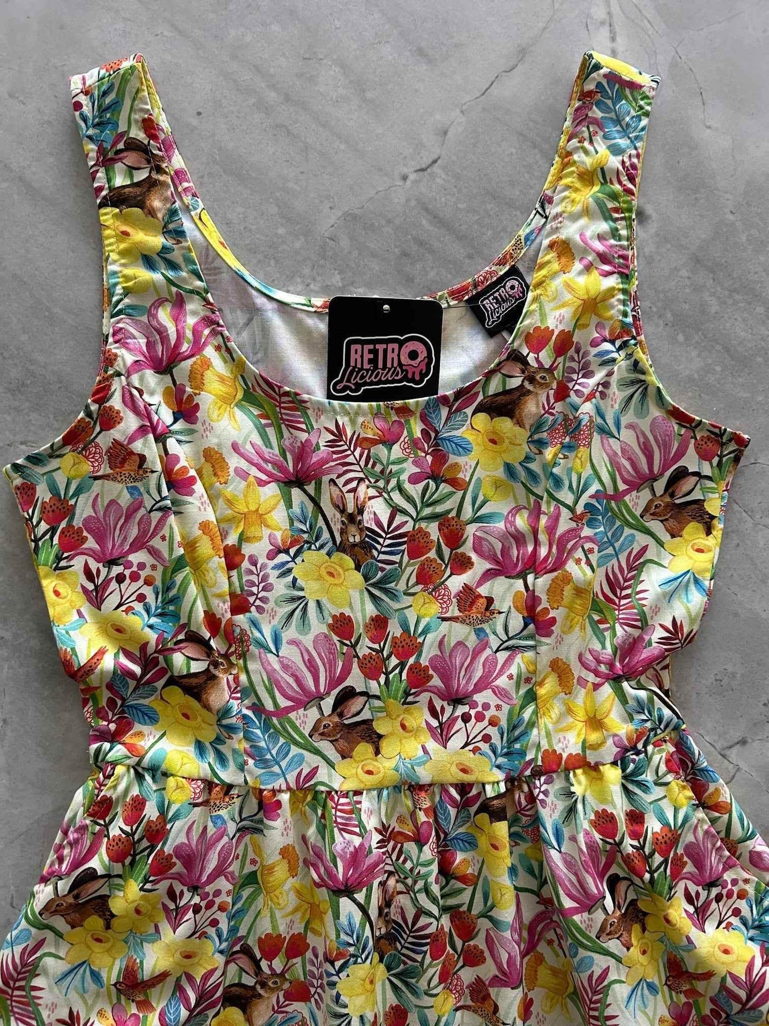 Bunnies Shorter Length Fit & Flare Dress - GiFTiFY