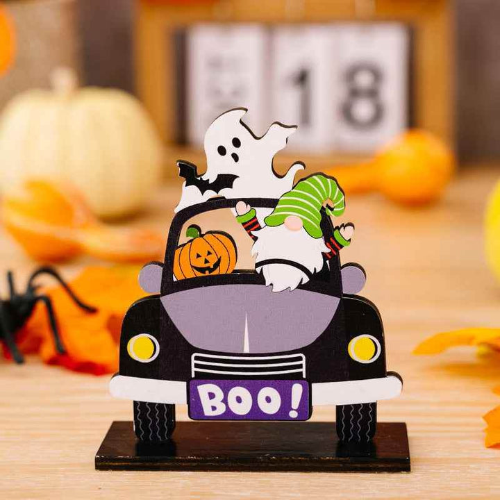 3-Piece Halloween Element Car-Shape Ornaments - GiFTiFY