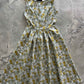 Mustard Floral Midi Dress