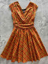 Orange Plaid Greta Dress - GiFTiFY