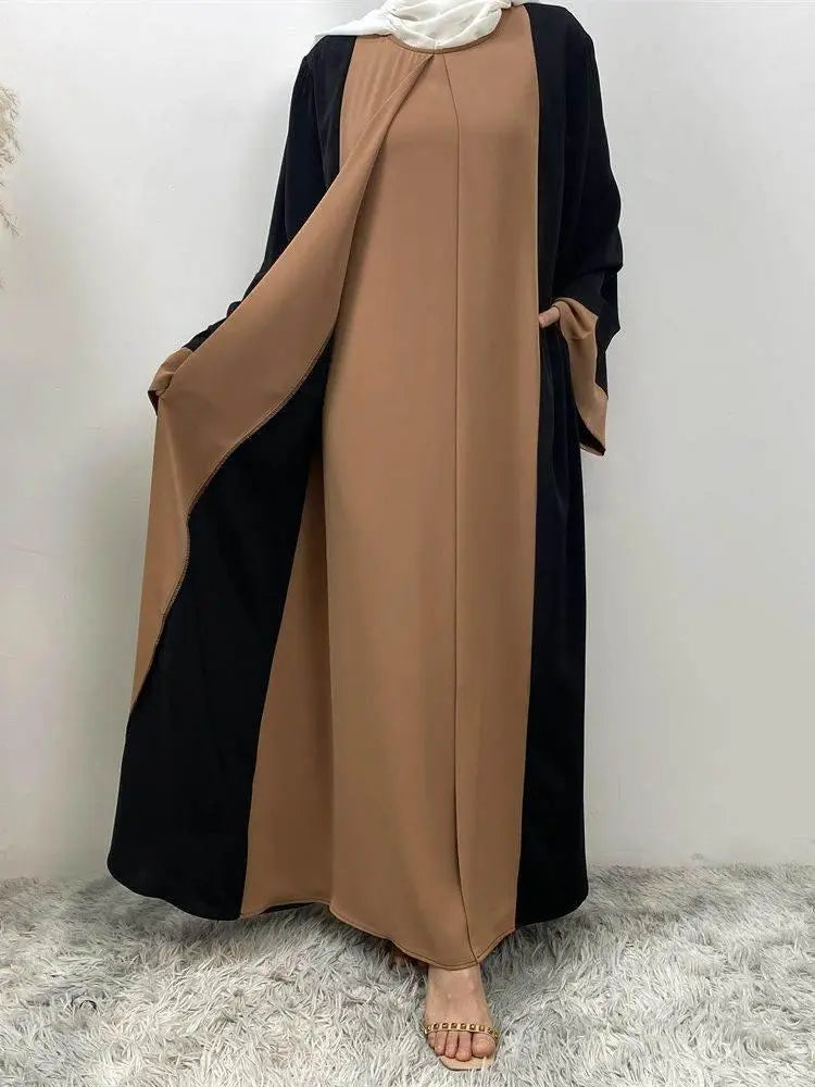 Luxury Two-Piece Abaya Dress Two-Piece Abaya Dress by Dropshee