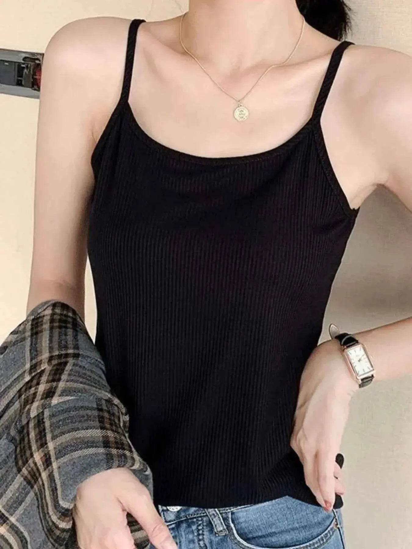 Plus Size Scoop Neck Cami Top - GiFTiFY