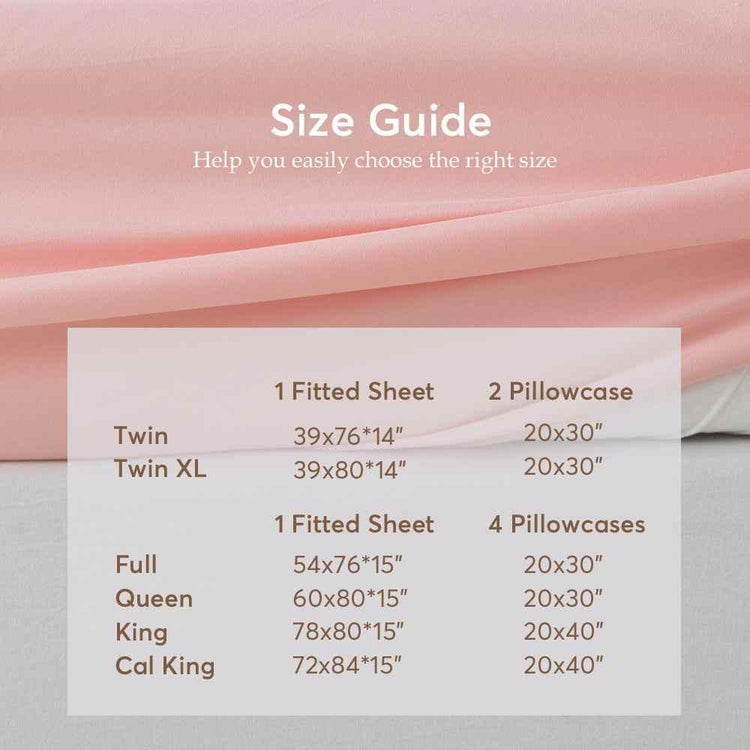 Kasentex All Season Deep Pocket Fitted Sheet Set with Pillowcases, Room Decor, Graduation Gifts - GiFTiFY