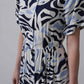 Rey Printed Dress — Multicolor Abstract