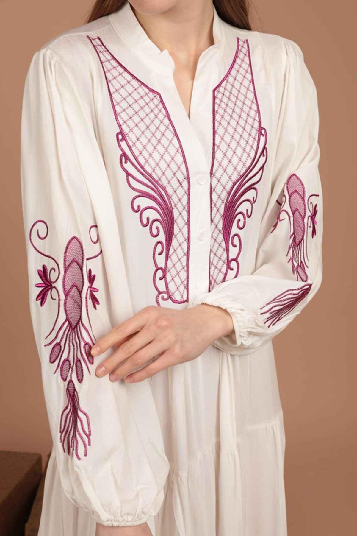 Phoenix Embroidery Dress