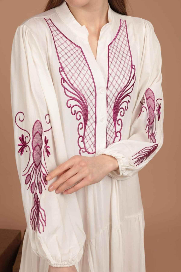 Phoenix Embroidery Dress - GiFTiFY