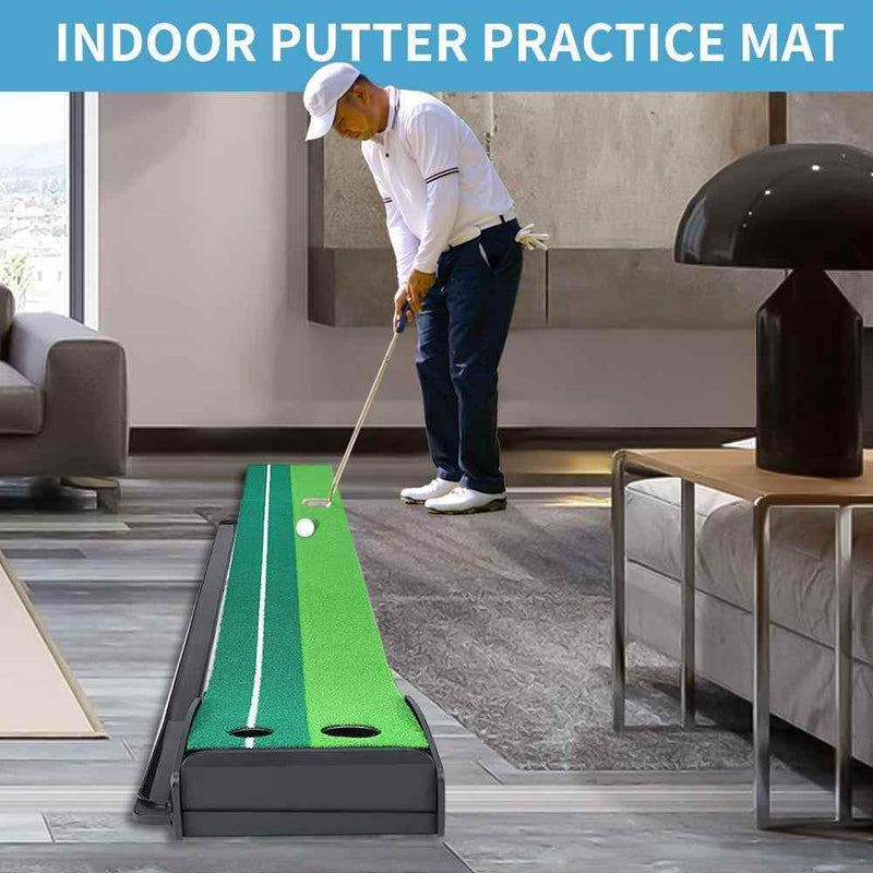 Golf Putting Mat Portable (8FT/10FT) Putting Green by Yunic Golf