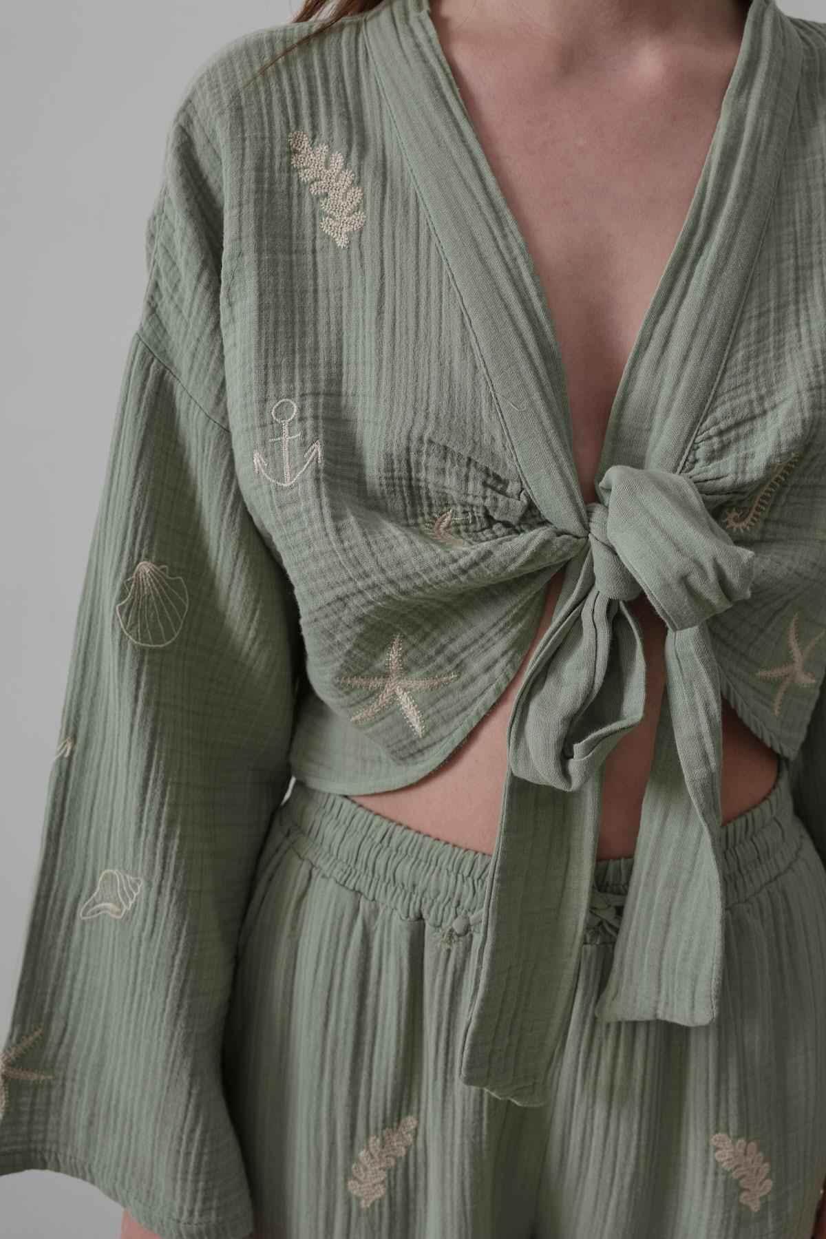 Boho Resort Wear – Tie Suits for Women with Shabby Chic Detail - GiFTiFY