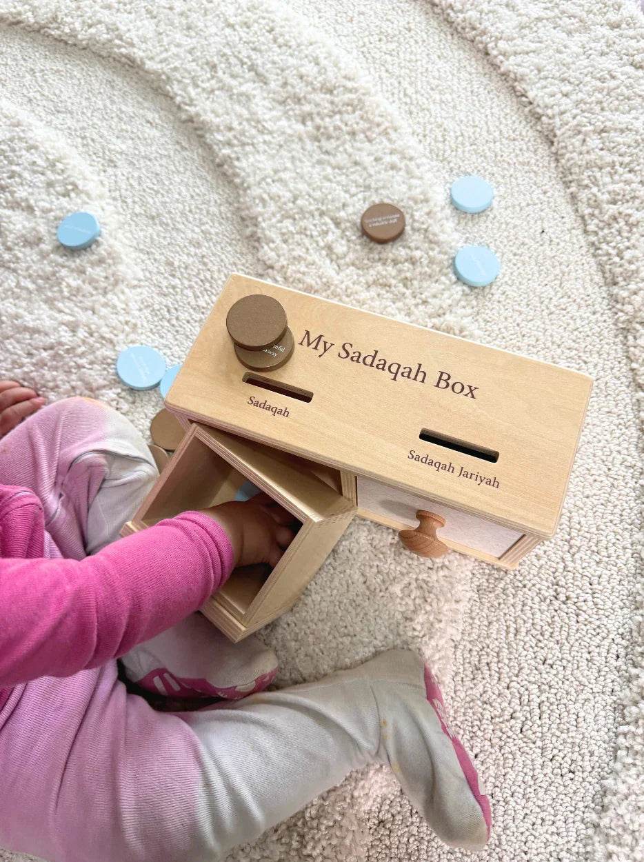 Sadaqah Coin Box (Montessori) by Lala + Mo