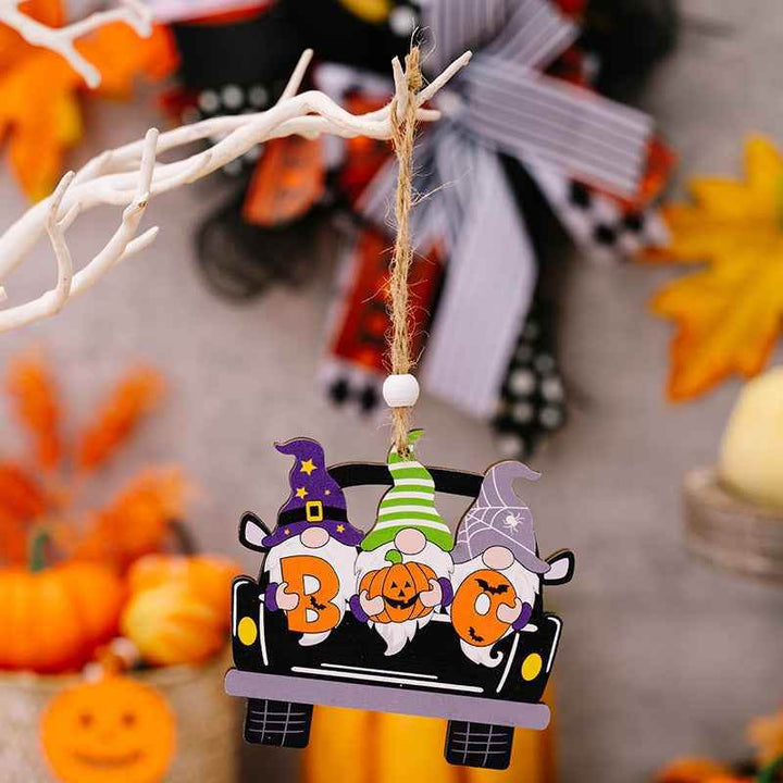 4-Piece Halloween Element Car-Shape Hanging Widgets - GiFTiFY