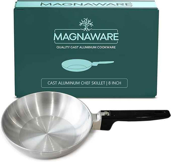 8-Inch Chef Skillet – Quick & Even Heat Distribution – Lightweight Cast Aluminum Frying Pan - GiFTiFY