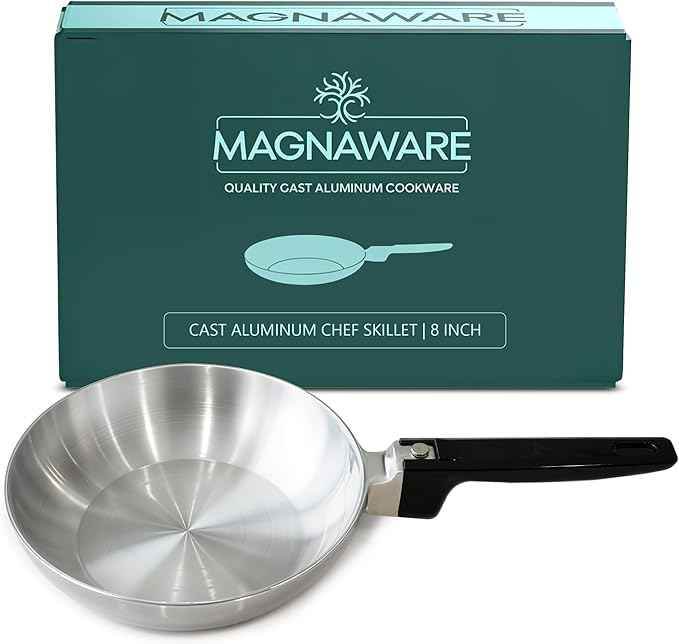 8-Inch Chef Skillet – Quick & Even Heat Distribution – Lightweight Cast Aluminum Frying Pan - GiFTiFY