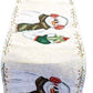 DaDa Bedding Magical Snowman Holiday Woven Tapestry Dining Table Runner (9733)