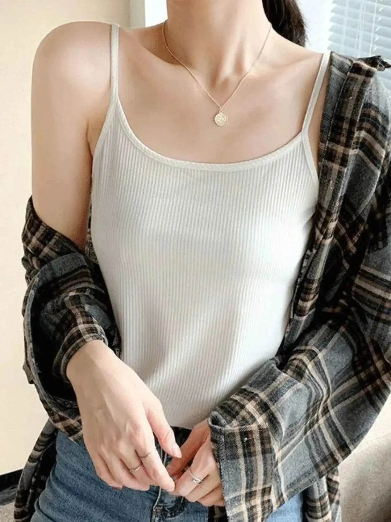 Plus Size Scoop Neck Cami Top - GiFTiFY