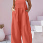 Plus Size Square Neck Wide Leg Overalls