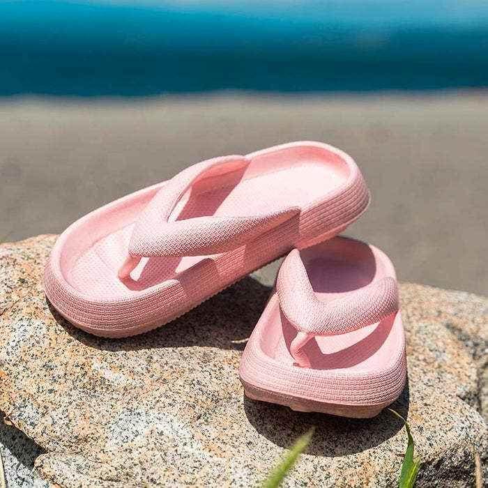 Outdoor Seaside Beach Thick Bottom Flip Flops - GiFTiFY