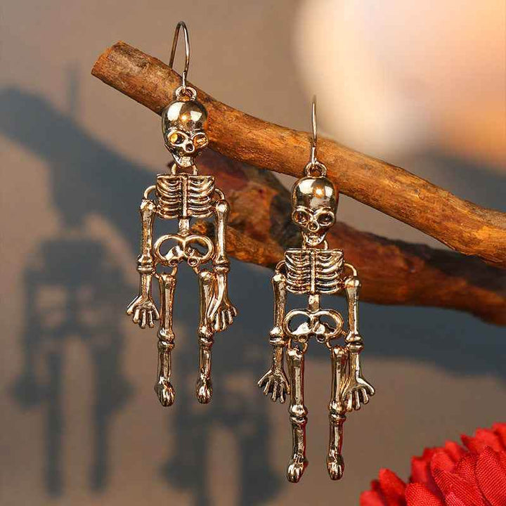 Skeleton Alloy Earrings - GiFTiFY