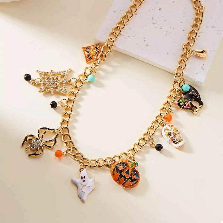 Halloween Charm Necklace with Festive Pendant Collection - GiFTiFY