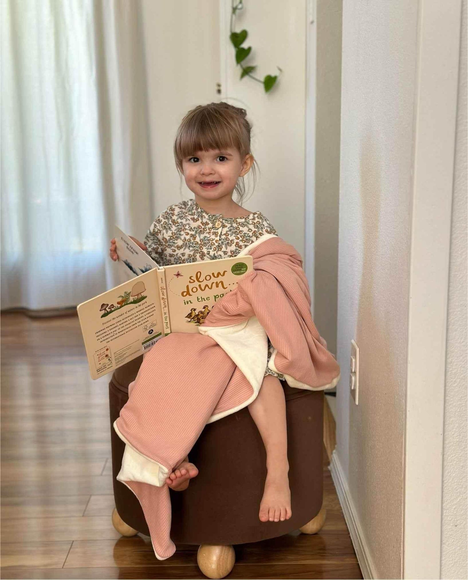 Peony Ribbed Toddler Blanket - GiFTiFY