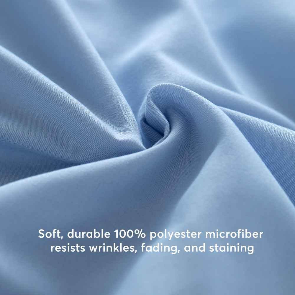 Kasentex All Season Deep Pocket Fitted Sheet Set with Pillowcases, Room Decor, Graduation Gifts Sheet Set by Kasentex