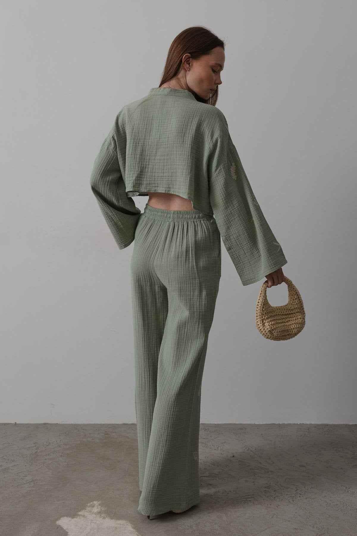 Boho Resort Wear – Tie Suits for Women with Shabby Chic Detail - GiFTiFY