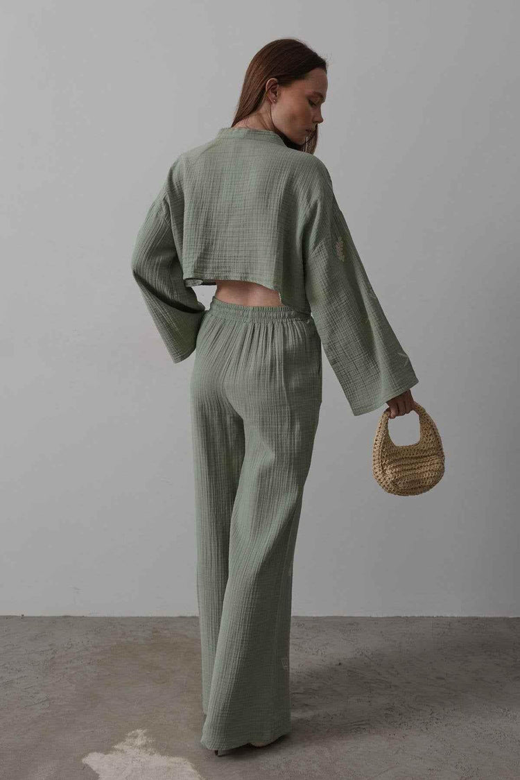 Boho Resort Wear – Tie Suits for Women with Shabby Chic Detail - GiFTiFY