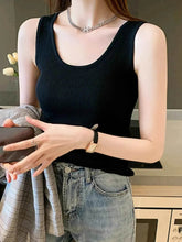 Plus Size Ribbed Scoop Neck Tank - GiFTiFY