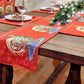 DaDa Bedding Red Santa Claus Christmas Tree Woven Tapestry Dining Table Runner (17615)