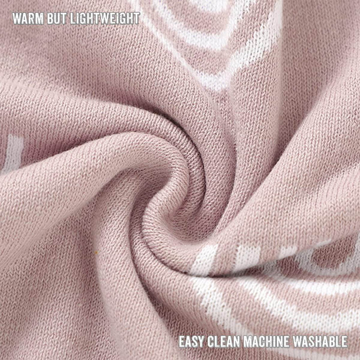 Whimsy Collection - Luxury 100% Cotton Knit Swaddle Baby Blanket - GiFTiFY