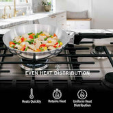 8-Inch Chef Skillet – Quick & Even Heat Distribution – Lightweight Cast Aluminum Frying Pan - GiFTiFY