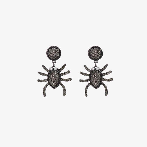Spider Rhinestone Alloy Earrings - GiFTiFY