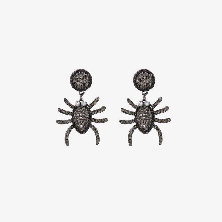 Spider Rhinestone Alloy Earrings - GiFTiFY