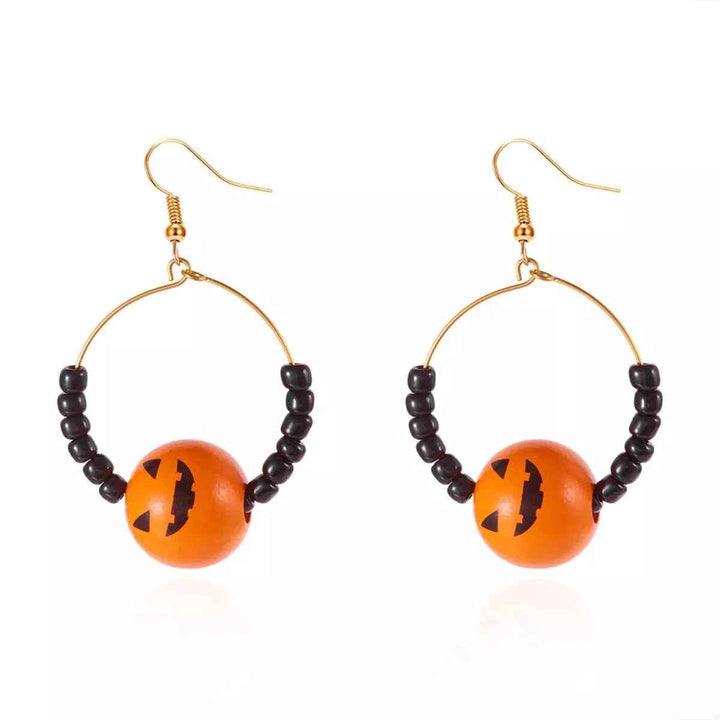 18K Gold-Plated Halloween Bead Earrings - GiFTiFY