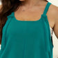 Plus Size Knotted Strap Romper with Pockets