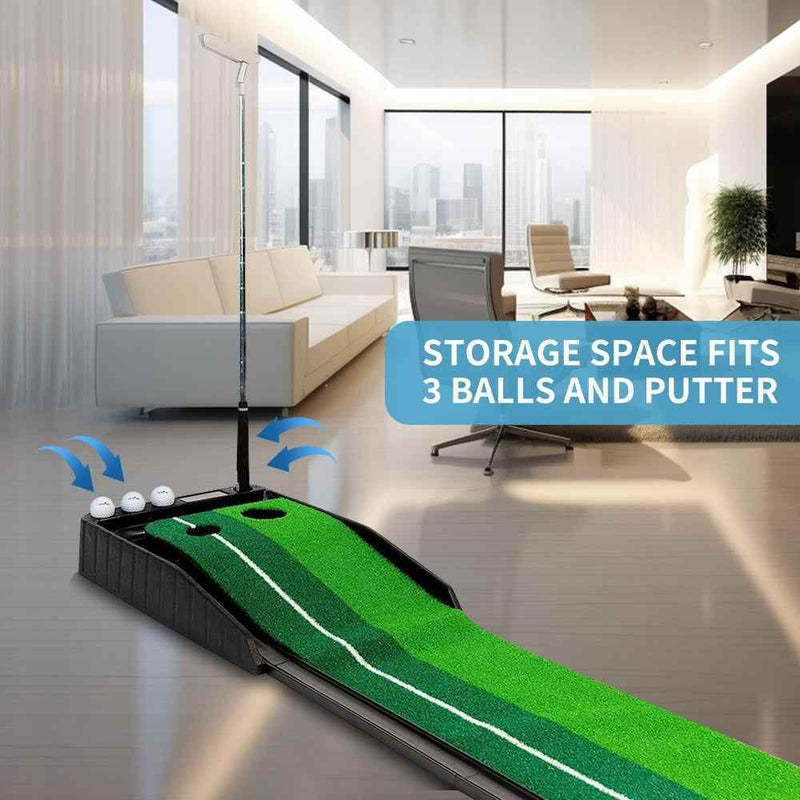 Golf Putting Mat Portable (8FT/10FT) Putting Green by Yunic Golf