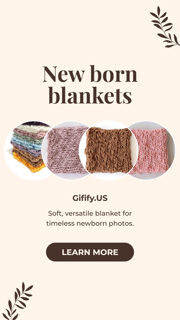 Wool Crochet Newborn Baby Girls Boys Blanket Newborn Photography Props,Crochet Knit Blanket Basket Background Filler 55*55cm GiFTiFY