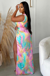 Aura Off Shoulder Maxi Dress - Plus Size Fasheabe