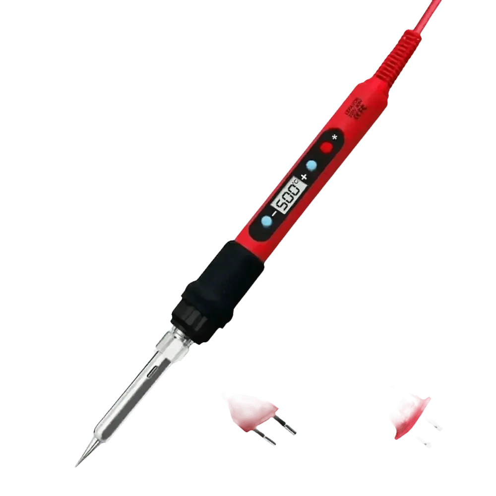 80W Soldering Iron Kit Adjustable Temperature LCD Solder - GiFTiFY