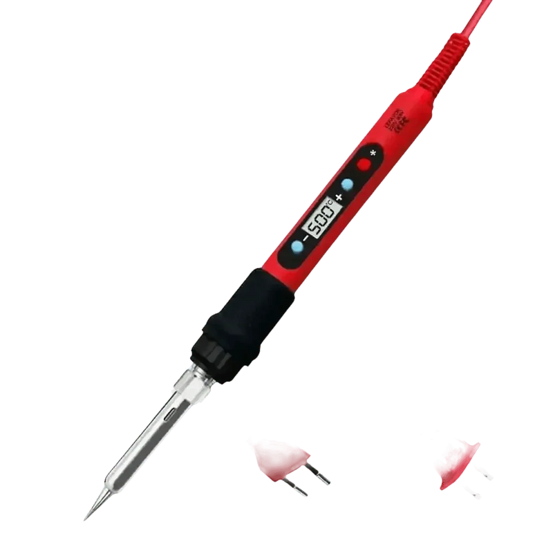 80W Soldering Iron Kit Adjustable Temperature LCD Solder Soldering Irons by Shenzhen Lefavor tool's Store