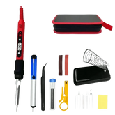 80W Soldering Iron Kit Adjustable Temperature LCD Solder - GiFTiFY