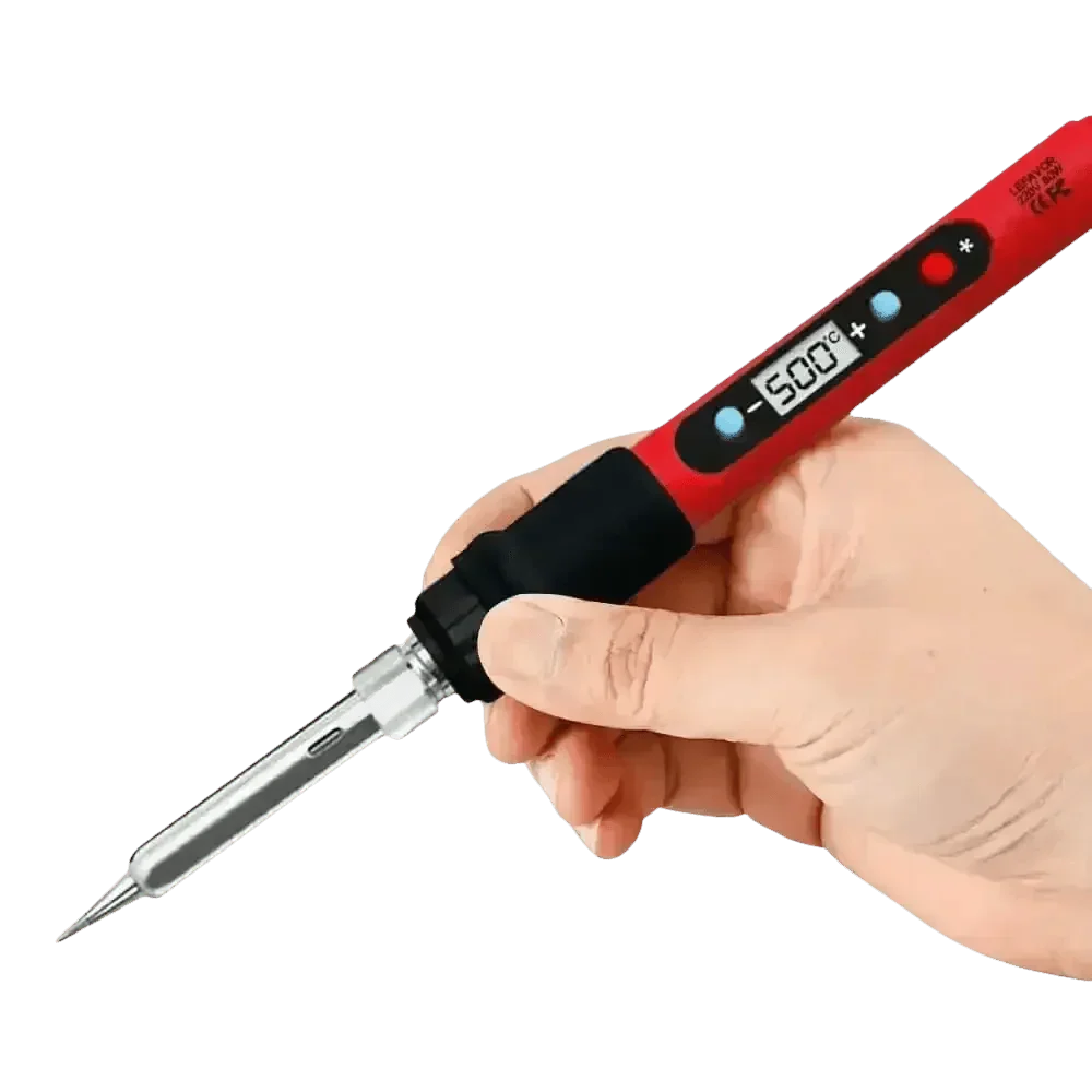 80W Soldering Iron Kit Adjustable Temperature LCD Solder - GiFTiFY