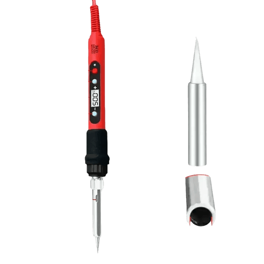 80W Soldering Iron Kit Adjustable Temperature LCD Solder - GiFTiFY