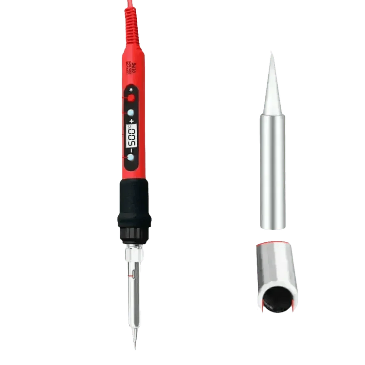 80W Soldering Iron Kit Adjustable Temperature LCD Solder - GiFTiFY