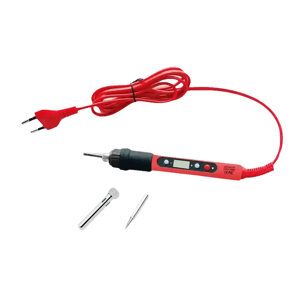 80W Soldering Iron Kit Adjustable Temperature LCD Solder - GiFTiFY