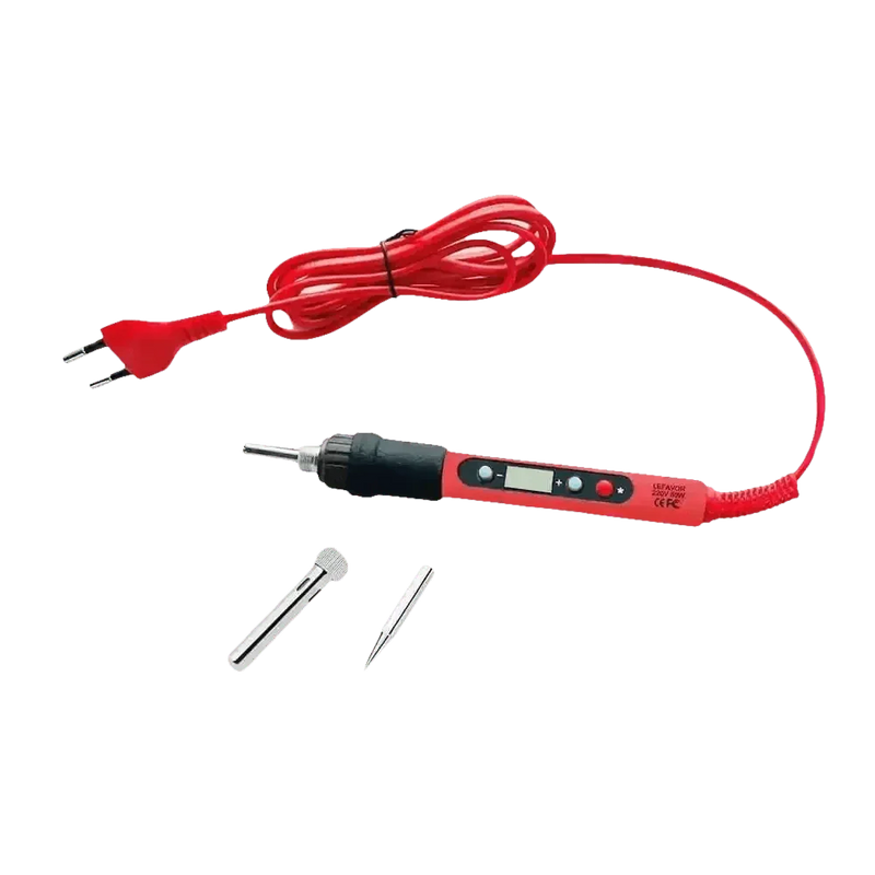 80W Soldering Iron Kit Adjustable Temperature LCD Solder Soldering Irons by Shenzhen Lefavor tool's Store